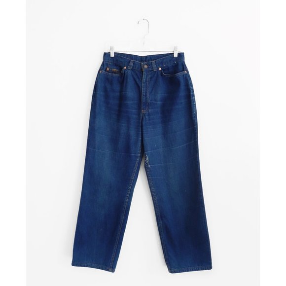 Levi's Denim - Vtg 70s Levi's Orange Tab Blue High Waist Straight Wide Leg Jeans 29 30 8 10
